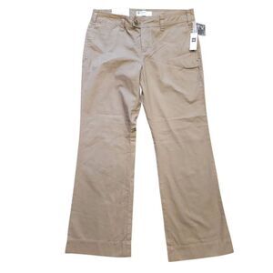 NWT Vintage Y2K GAP Pants Women's 12 Tan Favorite Khaki Chino Low Rise Relaxed